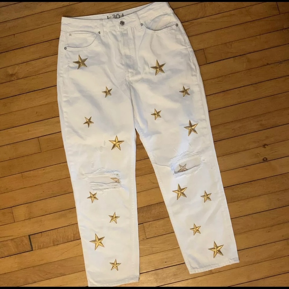 Free People / We The Free Fast Times Star Mom Jeans